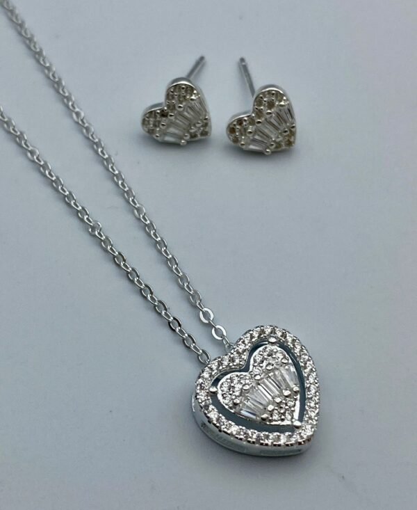 Set cadena y arete plata - Image 4