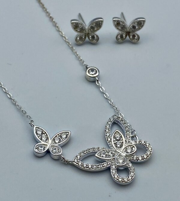 Set cadena y arete plata - Image 5
