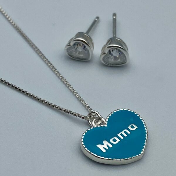 Set cadena y aretes de plata - Image 2