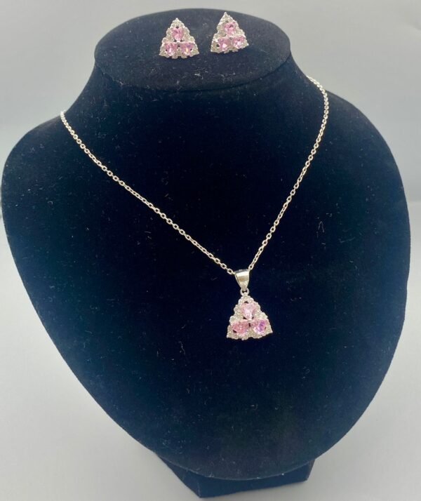 Set cadena y aretes de plata - Image 3