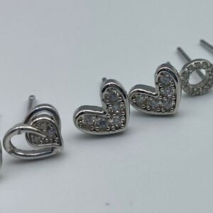 Aretes trio plata