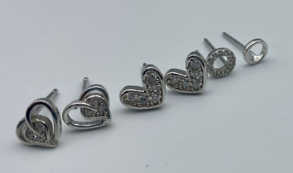 Aretes trio plata
