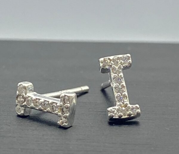 Aretes de letras plata - Image 9