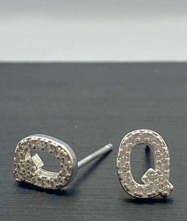 Aretes de letras plata - Image 6