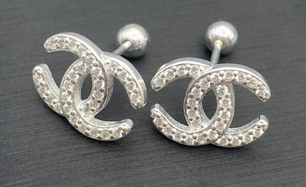 Aretes de rosca plata - Image 3