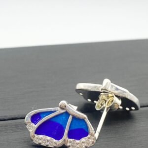 Aretes mariposas de plata