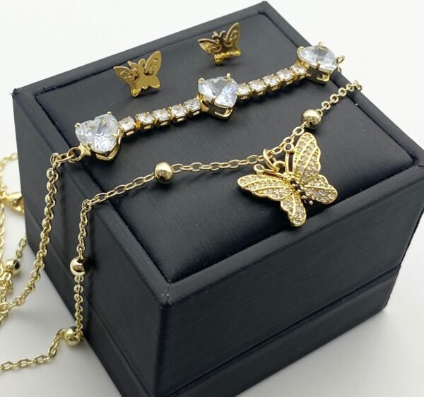 Set de cadena y arete de acero - Image 4