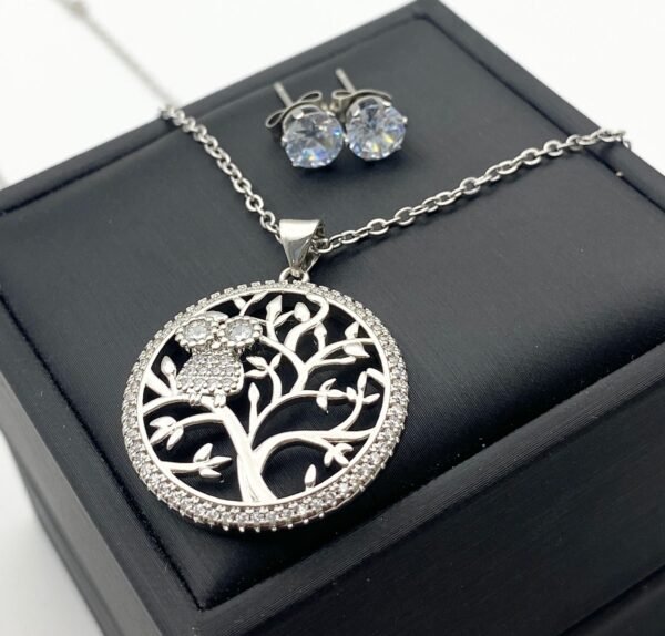 Set de cadena y arete de acero - Image 2