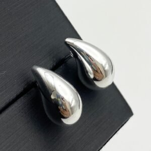 Aretes de gotas acero