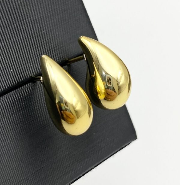Aretes de gotas acero - Image 2