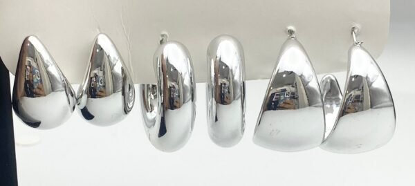 Tríos aretes de acero - Image 4