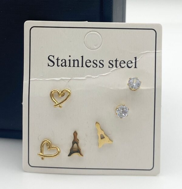 Aretes de 3 acero - Image 2