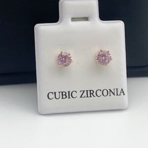 Aretes zirconias medianos