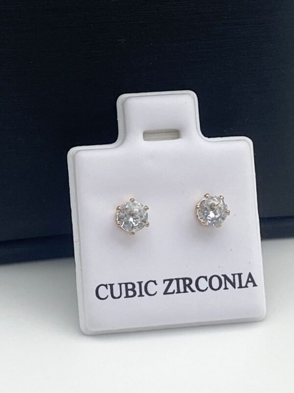 Aretes zirconias medianos - Image 4