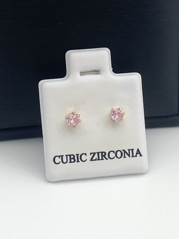 Aretes zirconias pequeños - Image 2
